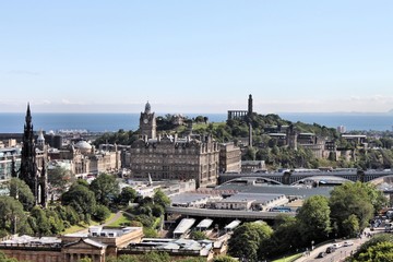 Fototapeta na wymiar A view of Edinburgh in Scotland