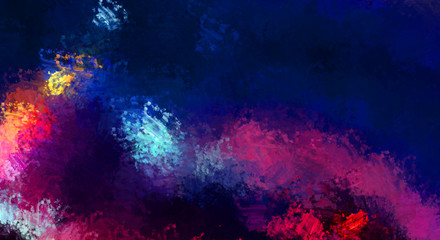 Brushed Painted Abstract Background. Brush stroked painting. Artistic vibrant and colorful wallpaper.