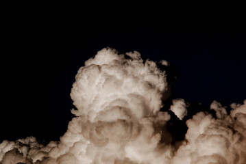 Cloud close up white V
