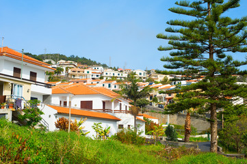 Village typical residential buildings Madeira