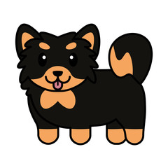 Isolated dog cartoon. Happy pet - Vector illustration