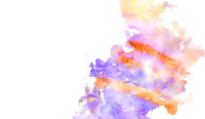 Brushed Painted Abstract Background. Brush stroked painting. Artistic vibrant and colorful wallpaper..