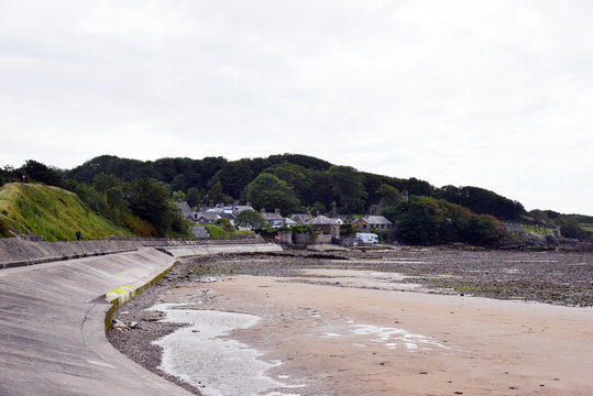 Along sea front looking at Heysham, england, UK