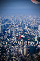 大都市を空から見た写真
