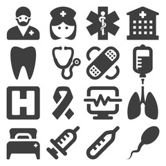 Healthcare and Medicine icons set