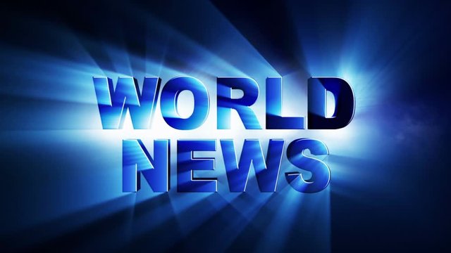 World news logo backlit