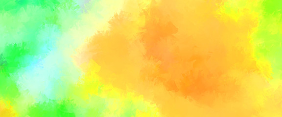 Obraz na płótnie Canvas 2D illustration of colorful brush strokes. Decorative texture painting. Vibrant paint pattern backdrop.