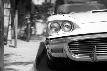 vintage car headlight