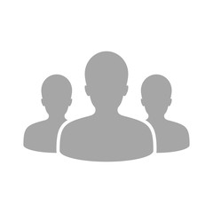 Group of people icon on white background