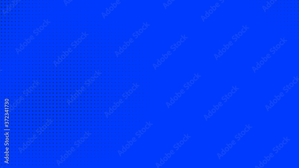 Poster dots halftone blue color pattern gradient texture with technology digital background. dots pop art c
