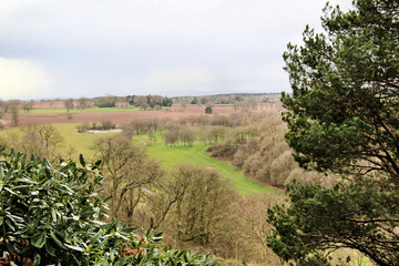 Fototapeta na wymiar A view of the Hawkstone in Shropshire