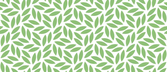 Vector geometric seamless pattern. Modern stylish floral background with leaves.