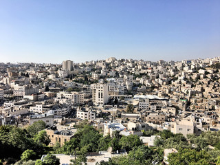 Fototapeta na wymiar An aerial view of Hebron 