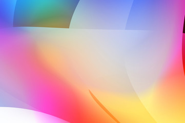 Abstract background with colorful gradient. Vibrant graphic wallpaper with stripes design. Fluid 2D illustration of modern movement.