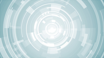 Circle white blue bright technology Hi-tech background. Abstract graphic digital future concept design.