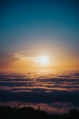 sunset in the sky
