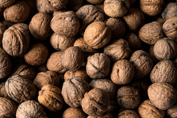 walnuts natural background