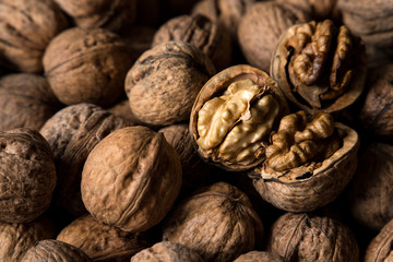 walnuts natural background