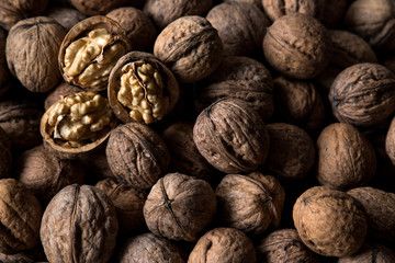 walnuts natural background