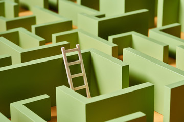 Escape ladder inside labyrinth