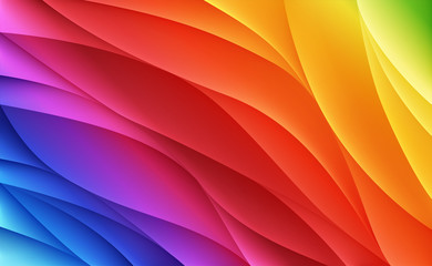 Spectrum waves. Abstract colorful vector background