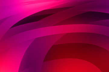 Abstract background with colorful gradient. Vibrant graphic wallpaper with stripes design. Fluid 2D illustration of modern movement.