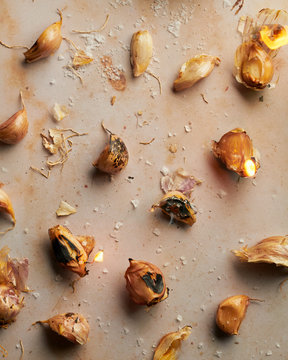 Stock photo of roasted Garlic