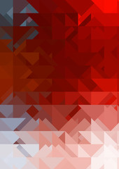 Intersecting shapes design on white background. Abstract minimalistic wallpaper. Colorful geometric template.