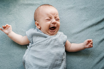 2 months old baby crying