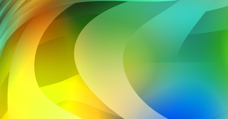 Abstract background with colorful gradient. Vibrant graphic wallpaper with stripes design. Fluid 2D illustration of modern movement.