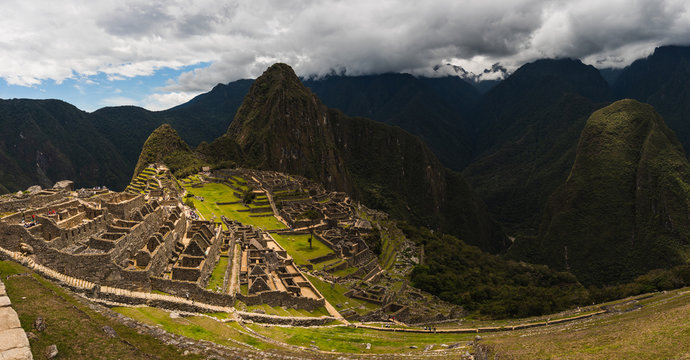 The incan ruins of Macchu Picchu