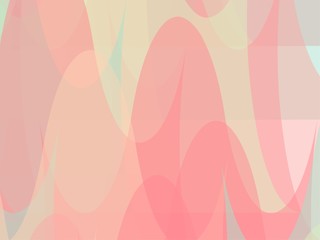 Beautiful of Colorful Art Orange, Red and Green, Abstract Modern Shape. Image for Background or Wallpaper