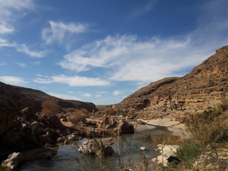 Fototapeta na wymiar Gafayt canyon in the outskirts of Oujda city in Morocco
