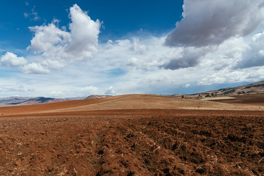 landscape of furrows