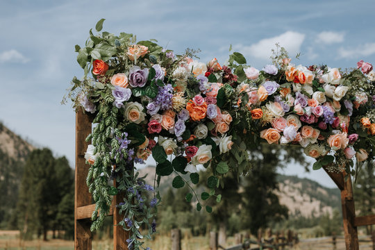 Beautiful Floral Wedding Arbor