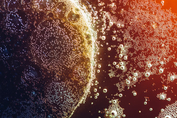 Abstract fizzy bubbles background