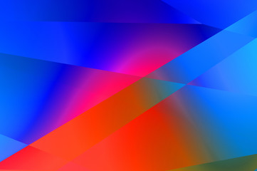 Abstract background. Striped colorful textured geometric wallpaper. Intersecting diagonal shapes pattern graphic. Vibrant design.