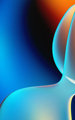 Abstract background. Fluid color gradient waves, with dynamic motion. Neon colorful abstract design of light waves. Illustration For Wallpaper, Banner, Background, Card, Book Illustration, website.