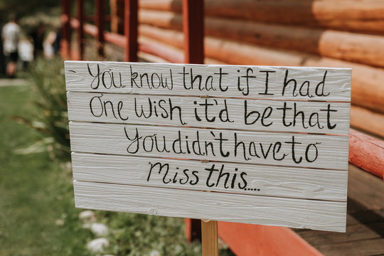 Sign Honoring Deceased Loved Ones