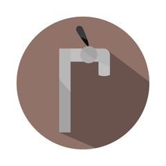 beer dispenser alcohol tap handle drink block and flat icon
