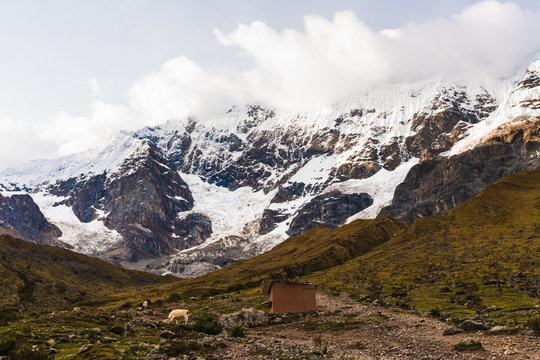 the high mountains of Salkantay
