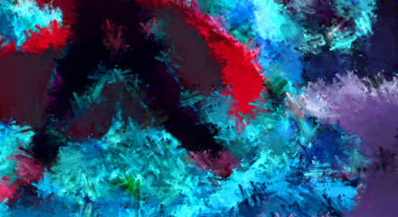 Brushed Painted Abstract Background. Brush stroked painting. Artistic vibrant and colorful wallpaper.