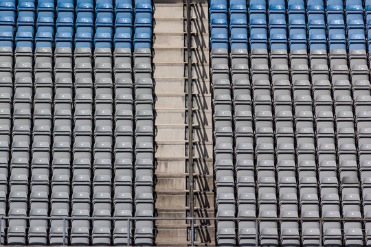 Empty stadium seats