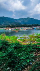 Obraz premium lake and mountains