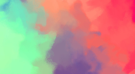 Brushed Painted Abstract Background. Brush stroked painting. Artistic vibrant and colorful wallpaper.