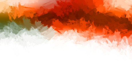 2D illustration of colorful brush strokes. Decorative texture painting. Vibrant paint pattern backdrop.