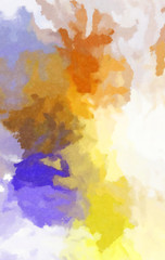 Obraz premium Watercolor painted background. Abstract Illustration wallpaper. Brush stroked painting. 2D Illustration.