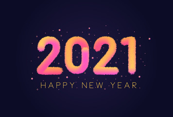  2021 3D | Happy New Year Text 