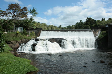 Fototapeta premium waterfall on the river
