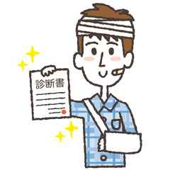 ざまざまな表情のケガで入院中の男性のイラストセット Wall Mural Tabata Art Studio ざまざまな表情のケガで入院中の男性のイラストセット Wall Mural Tabata Art Studio